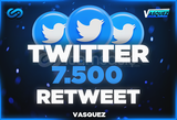 ⭐Twitter 7500 Retweet ⭐