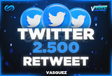 ⭐Twitter 2500 Retweet ⭐