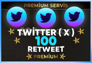 ⭐Twitter 100 Retweet - ANINDA TESLİMAT⭐