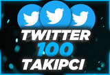 ⭐Twitter 100 Takipçi [Anında Gönderim]