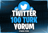 ⭐Twitter 100 Türk Yorum⭐