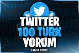 ⭐Twitter 100 Türk Yorum