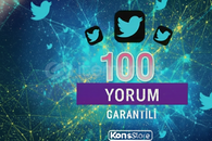 TWİTTER 100 YORUM (GARANTİLİ)
