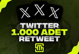 ✨Twitter 1.000 Adet Retweet!