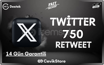⭐Twitter 750 Global Retweet [Garanti]⭐