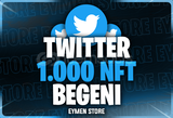 ⭐Twitter 1000 NFT Beğeni