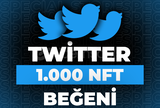 ⭐Twitter 1000 NFT Beğeni + 30 Gün Garanti⭐