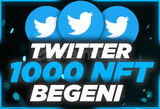 ⭐Twitter 1000 NFT Beğeni [Anında Gönderim]