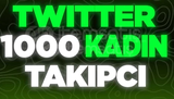 ⭐Twitter 1000 NFT Kadın Takipçi ⭐