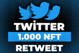 ⭐Twitter 1000 NFT Retweet + 30 Gün Garanti⭐