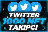 ⭐Twitter 1000 NFT Retweet [Anında Gönderim]