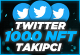 ⭐Twitter 1000 NFT Takipçi [Anında Gönderim]