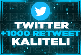 ⭐TWİTTER 1000 RETWEET KALİTELİ⭐