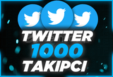 ⭐Twitter 1000 Takipçi [Anında Gönderim]