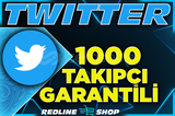 Twitter 1000 Takipçi | Hızlı - Garantili