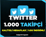 Twitter 1.000 Takipçi kaliteli data