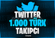 ⭐Twitter 1000 Türk Takipçi ⭐
