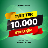 Twitter 10.000 Adet Etkileşim + Profil Ziyareti