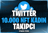 ⭐Twitter 10.000 NFT Kadın Takipçi