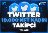 ⭐Twitter 10.000 NFT Kadın Takipçi ⭐