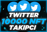 ⭐Twitter 10.000 NFT Takipçi [Anında Gönderim]