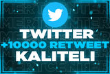 ⭐TWİTTER 10000 RETWEET KALİTELİ⭐