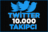Twitter 10000 Takipçi | Hızlı - Garantili