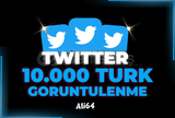 TWİTTER 10.000 GERÇEK GÖRÜNTÜLENME