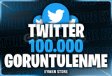 ⭐Twitter 100.000 Görüntülenme