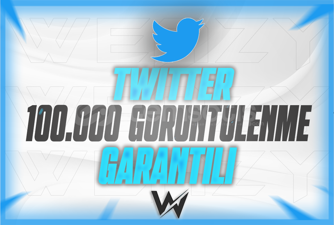⭐TWİTTER 100.000 GÖRÜNTÜLENME (GARANTİLİ)⭐ ⭐TWİTTER 100.000 GÖRÜNTÜLENME (GARANTİLİ)⭐
