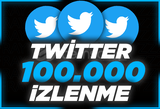 ⭐Twitter +100.000 İzlenme ⭐