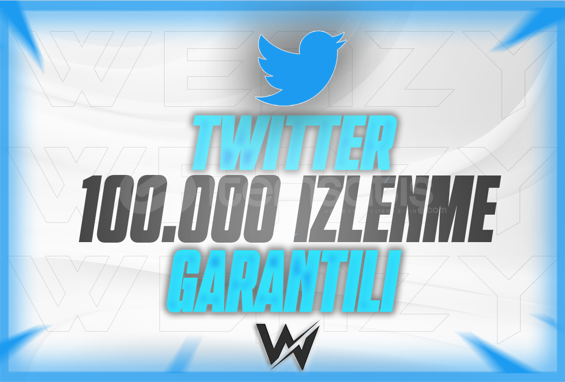 ⭐TWİTTER 100000 İZLENME (GARANTİLİ)⭐ ⭐TWİTTER 100000 İZLENME (GARANTİLİ)⭐