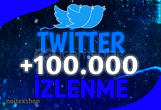 Twitter 100.000 İzlenme / HIZLI TESLİMAT / Twitter 100.000 İzlenme / HIZLI TESLİMAT /