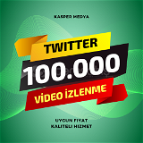 Twitter (X) 100.000 Video İzlenme