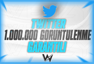 ⭐TWİTTER 1.000.000 GÖRÜNTÜLENME (GARANTİLİ)⭐