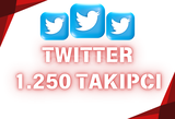 ⭐Twitter 1.250 Takipçi | Anında⭐