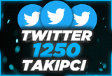 ⭐Twitter 1250 Takipçi [Anında Gönderim]