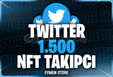 ⭐Twitter 1500 NFT Takipçi