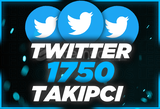 ⭐Twitter 1750 Takipçi [Anında Gönderim]