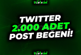 ⭐Twitter 2.000 Adet Beğeni!
