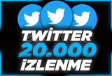 ⭐Twitter +20.000 İzlenme ⭐