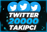 ⭐Twitter 20000 Takipçi [Anında Gönderim]