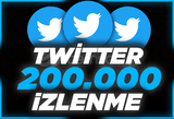 ⭐Twitter +200.000 İzlenme ⭐