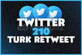 [Twitter] 210 Türk Retweet