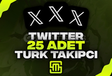 ✨Twitter 25 Adet Türk Takipçi!