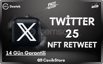 ⭐Twitter 25 NFT Retweet [Garanti]⭐