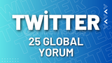 ⭐Twitter 25 Özel Global Yorum + 30 Gün Garanti⭐