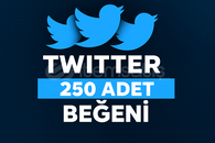 TWİTTER 250 ADET BEĞENİ