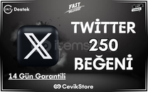 ⭐Twitter 250 Global Beğeni [Garanti]⭐