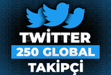 ⭐Twitter 250 Global Takipçi + 30 Gün Garanti⭐